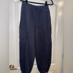 Athleta Women's Black Cargo Pant Jogger Sweat Pants Size Small